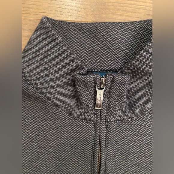Men’s Perry Ellis grey stretch 1/4 zip pullover. - Picture 3 of 11